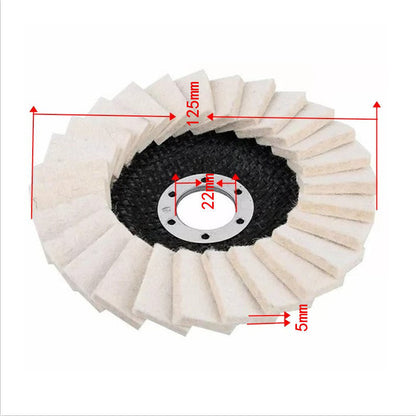 Multi-purpose Wool Felt Flap Wheel for Grinding Sanding & Surface Fine Finishing