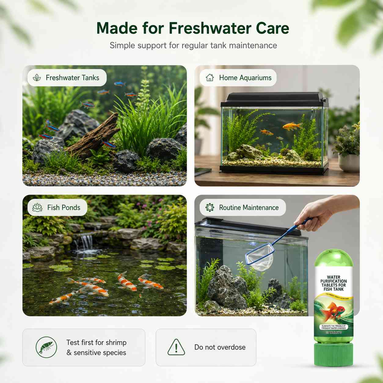 Aquarium-Specific Water Purification Tablets – Clearer Water, Easier Tank Care-AFF