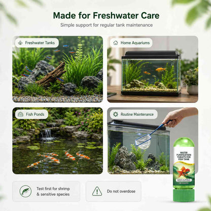 Aquarium-Specific Water Purification Tablets – Clearer Water, Easier Tank Care-AFF