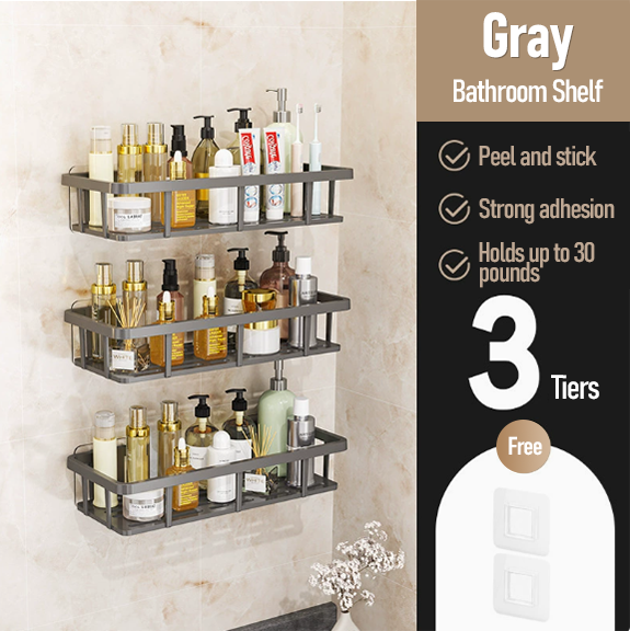 Triangle Shower Caddy Drill Free Wall MountShower Organizer(3 PCS)